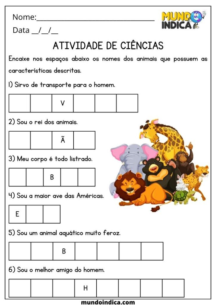 20 Atividades de Ciências 3 Ano Fundamental