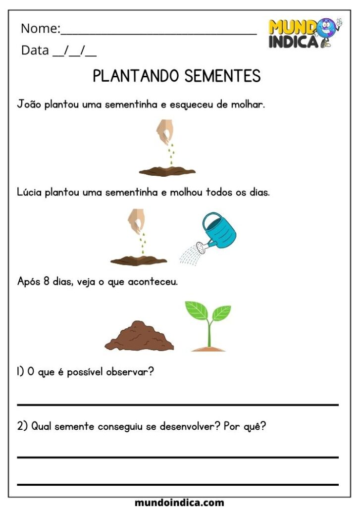 20 Atividades de Ciências 3 Ano Fundamental