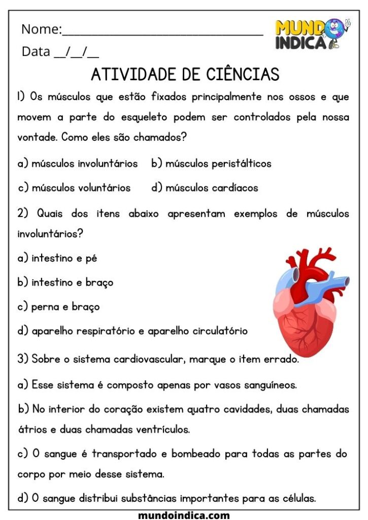 20 Atividades de Ciências 5 Ano Fundamental Para Imprimir