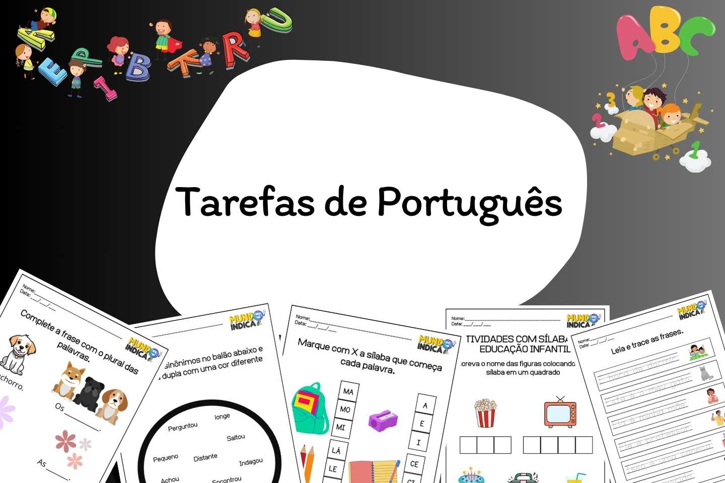 Tarefas de Português para Educação Infantil para Imprimir