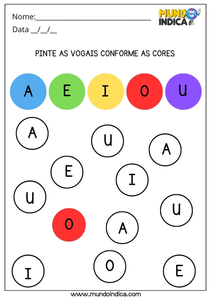 18 Atividades com Vogais para Autistas