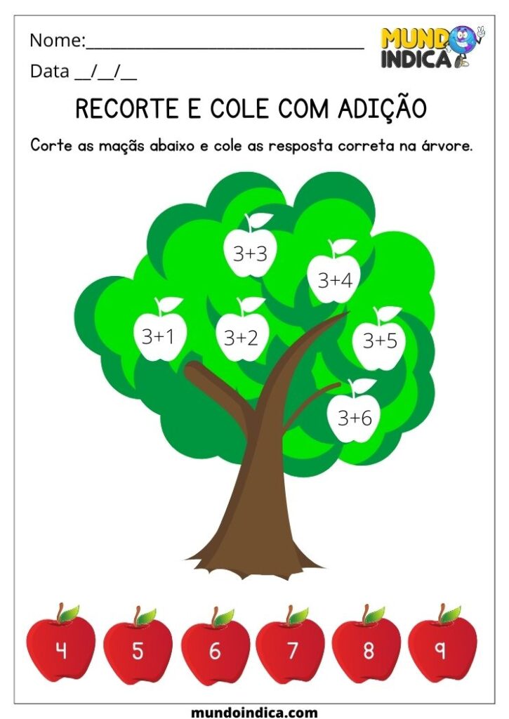 15 Atividades de Adição para Imprimir