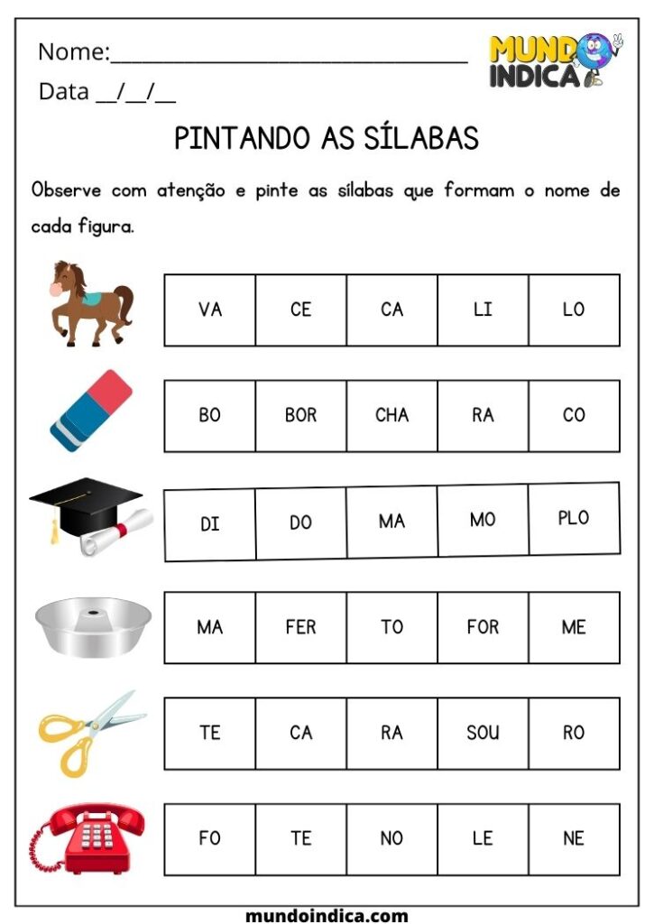 20 Atividades de Alfabetização 1º Ano Prontas Para Imprimir
