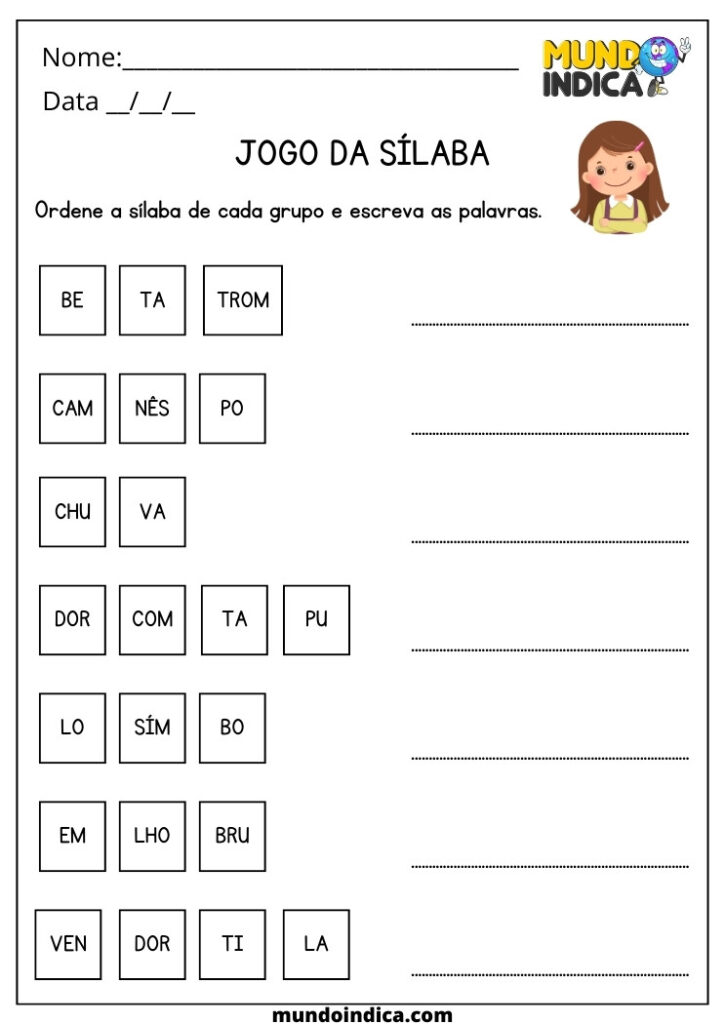 20 Atividades de Alfabetização 3º Ano Prontas Para Imprimir