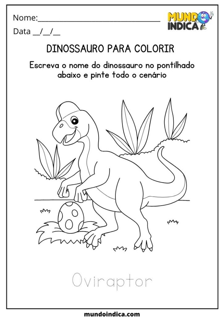 27 Atividades de Dinossauro para Colorir para Educação Infantil