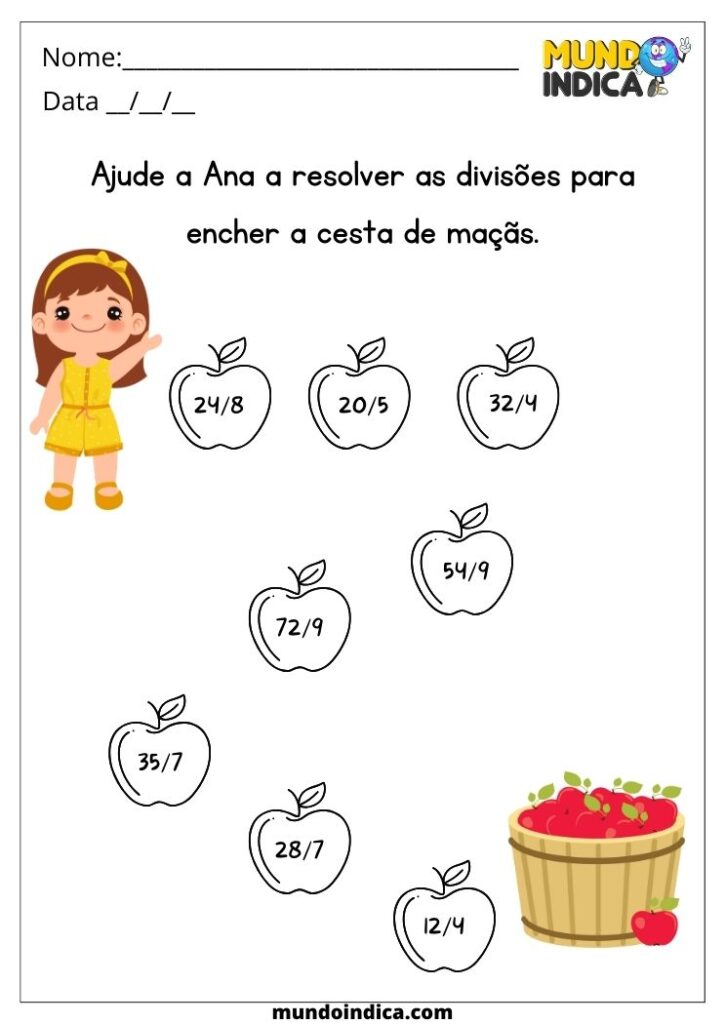 15 Atividades de Divisão para Imprimir