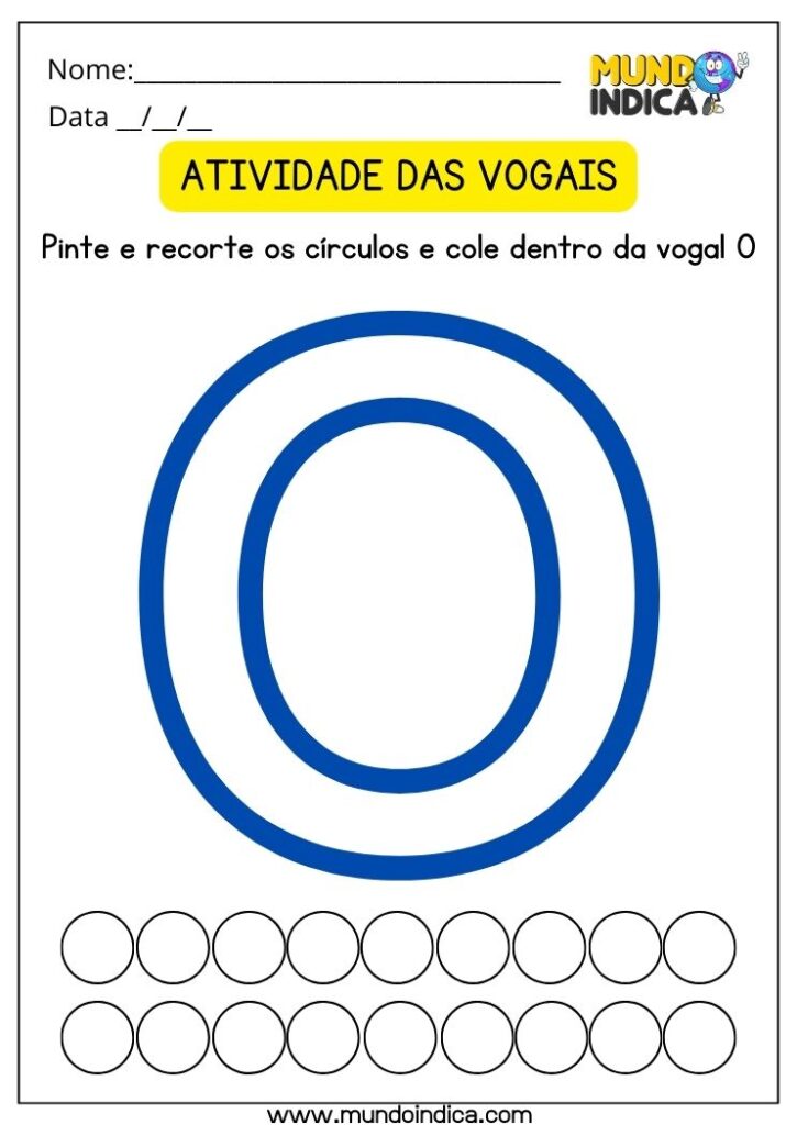 15 Atividades Vogal O para Imprimir
