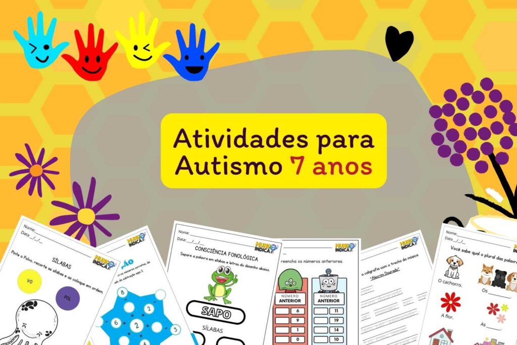 15 Atividades para Autismo 7 anos para Imprimir