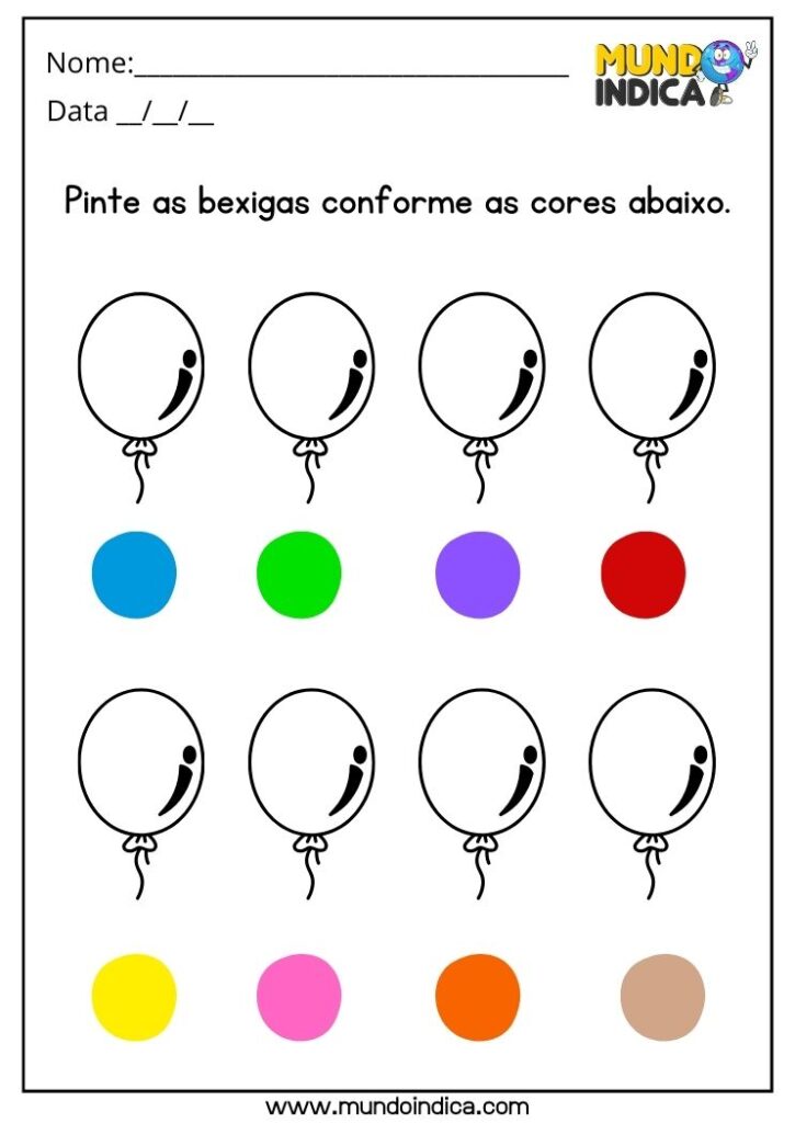 20 Atividades com Cores na Educação Infantil para Imprimir