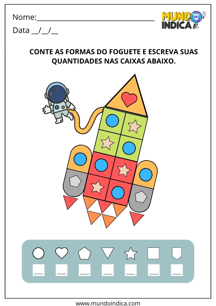 Atividade de Inclusão com Formas Geométricas para Imprimir