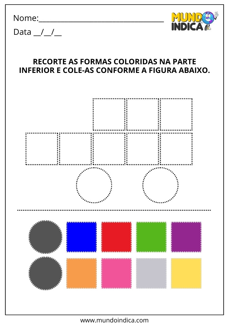 Atividade de Inclusão com Recorte e Colagem para Imprimir