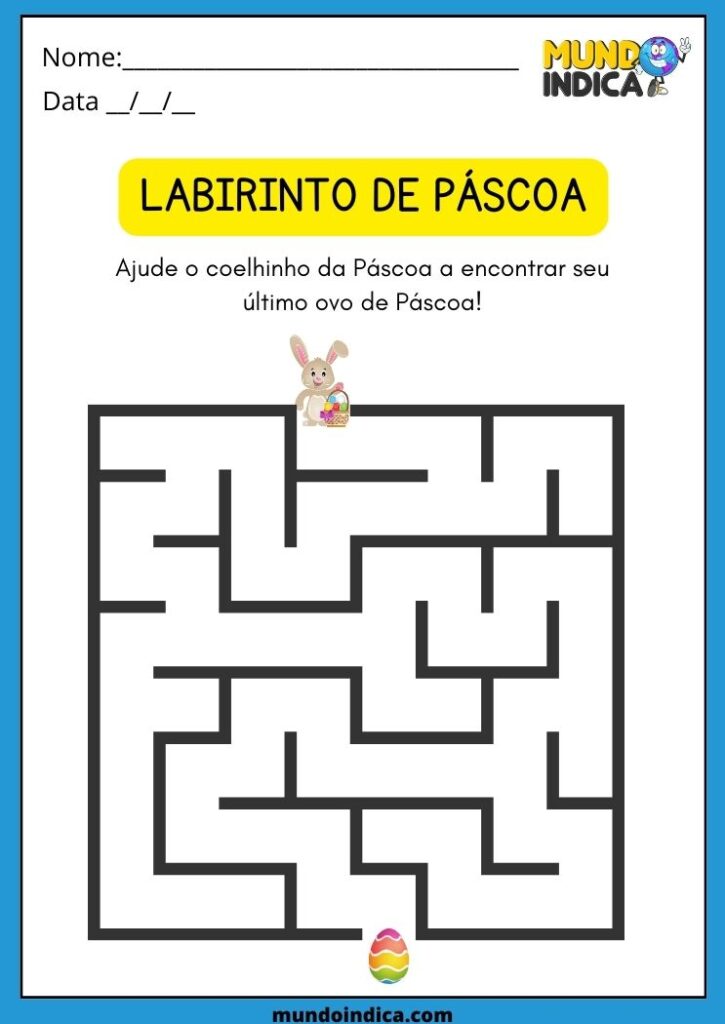 15 Atividades de Páscoa para Educação Infantil para Imprimir