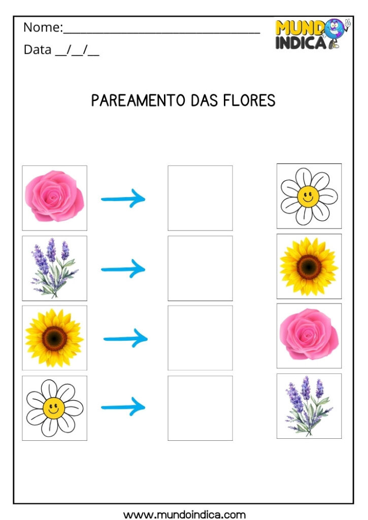 15 Atividades de Pareamento para Autismo para Imprimir