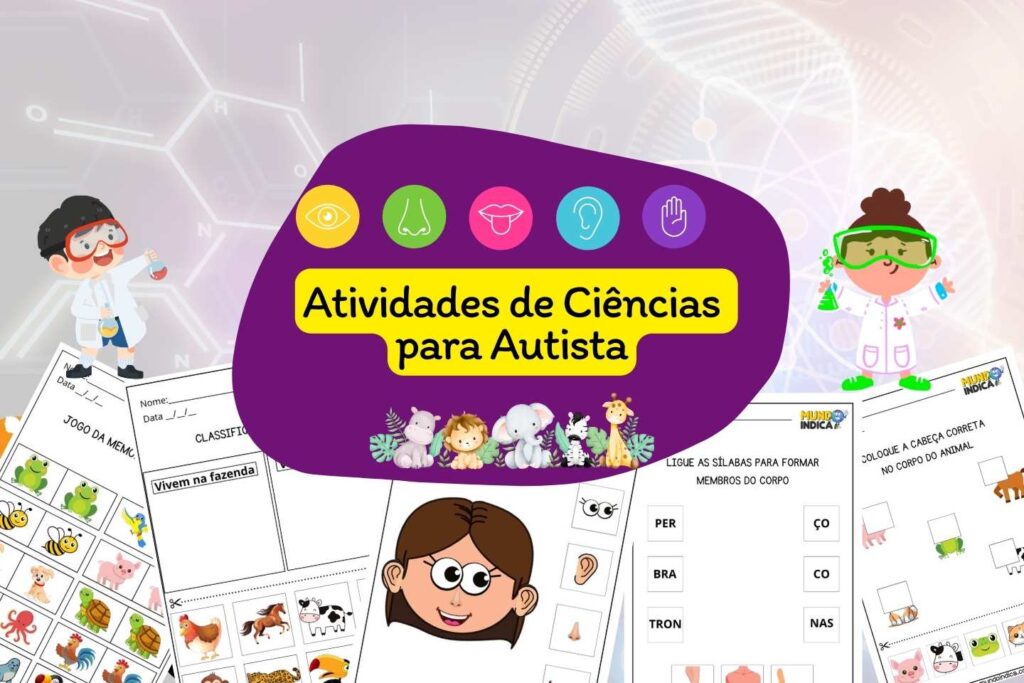 15 Atividades de Ciências para Autista para Imprimir