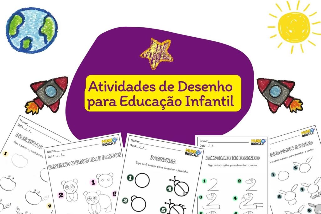 15 Atividades de Desenho para Educação Infantil para Imprimir