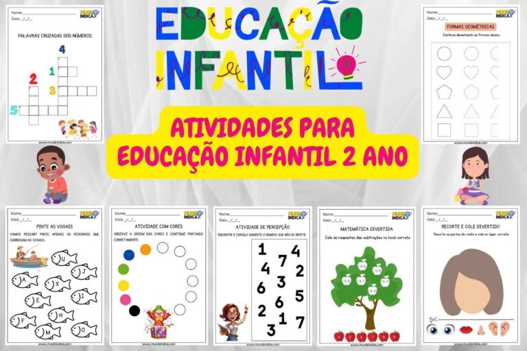 30 Atividades para Educação Infantil 2 Ano para Imprimir
