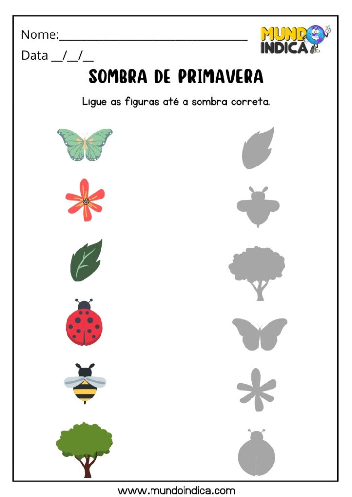 15 Atividades com Sombras para Autismo para Imprimir