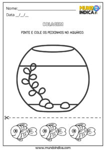10 Atividades de Colagem para Autistas para Imprimir