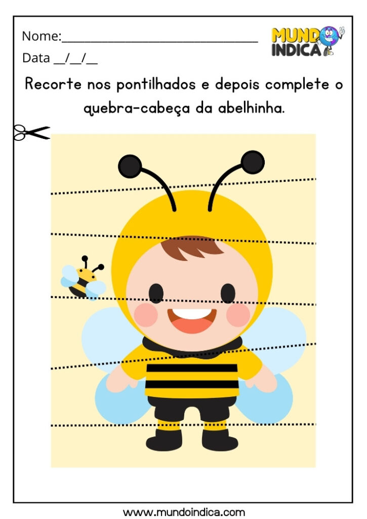 15 Atividades de Quebra-cabeça para Autistas para Imprimir