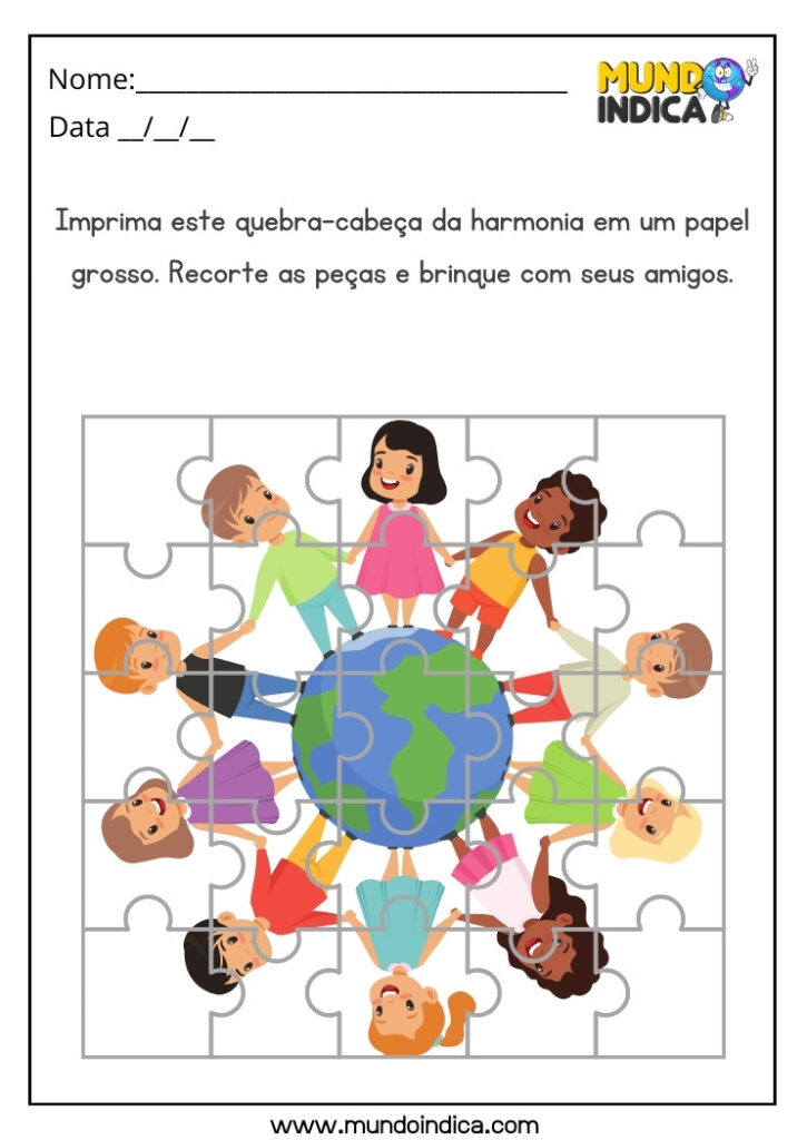 15 Atividades de Quebra-cabeça para Autistas para Imprimir