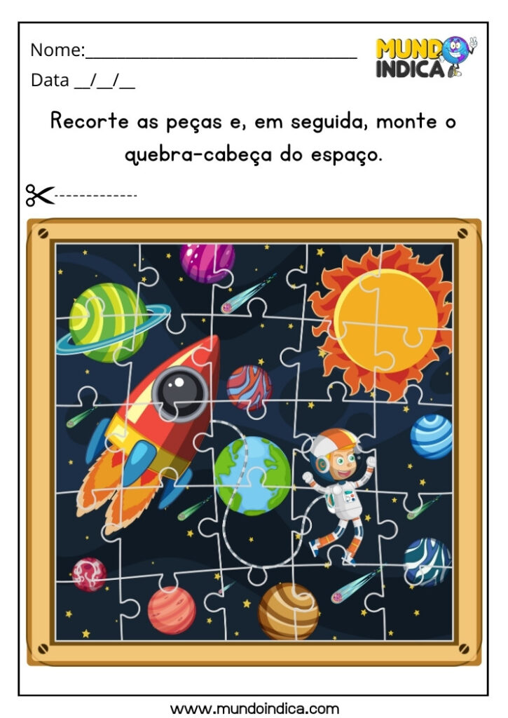 15 Atividades de Quebra-cabeça para Autistas para Imprimir