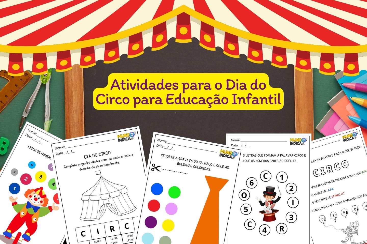 Atividades para o Dia do Circo para Educação Infantil