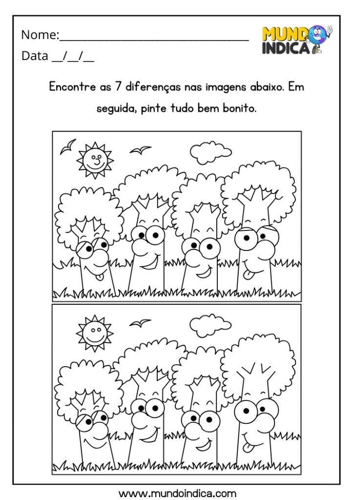 15 Atividades Encontre os Erros para Imprimir