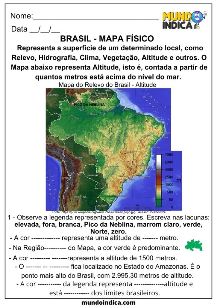 20 Atividades de Geografia para o 4 ano do Ensino Fundamental