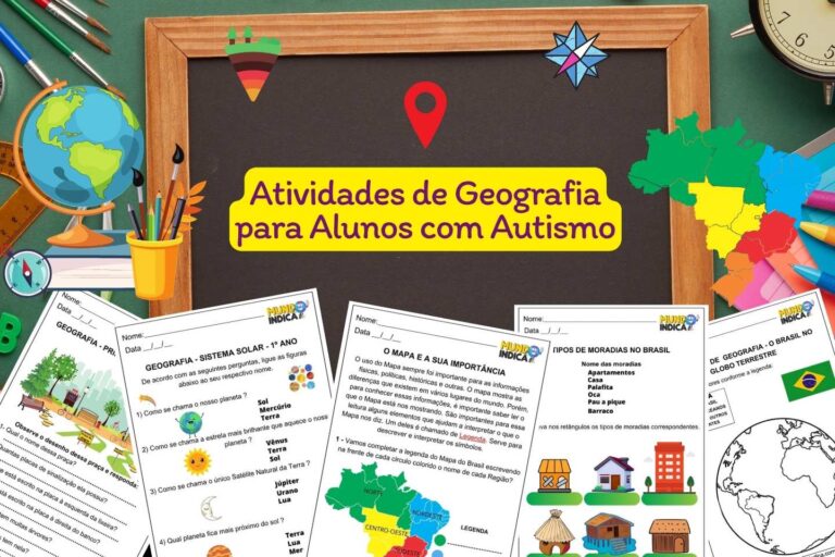 10 Atividades de Geografia para Alunos com Autismo para Imprimir