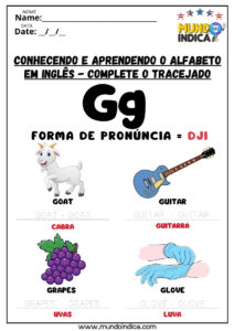 20 Atividades de Inglês para Imprimir