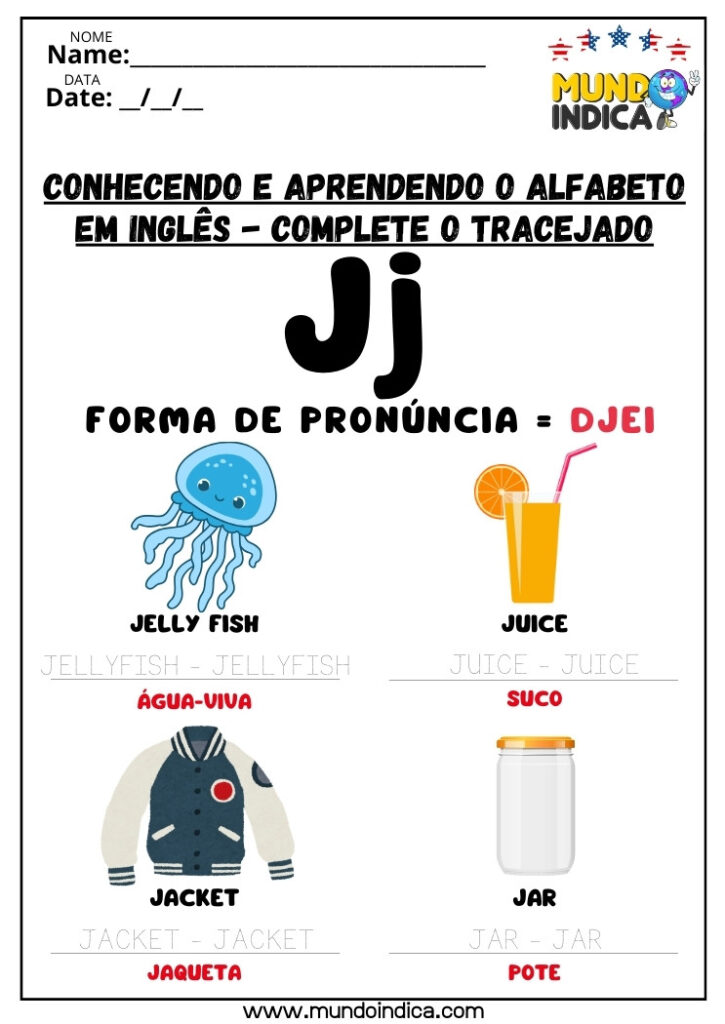 10 Atividades de Inglês com Alfabeto
