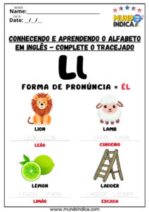 10 Atividades de Inglês com Alfabeto