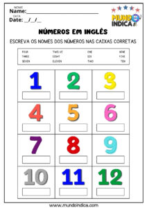 15 Atividades de Inglês para Educação Infantil para Imprimir