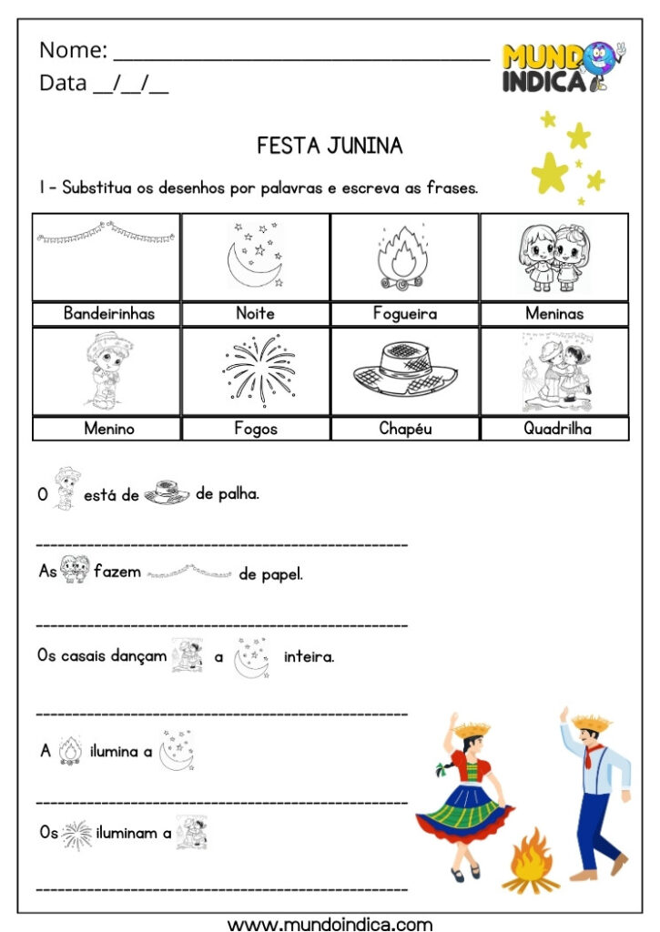 5 Atividades do Dia de São João para Imprimir