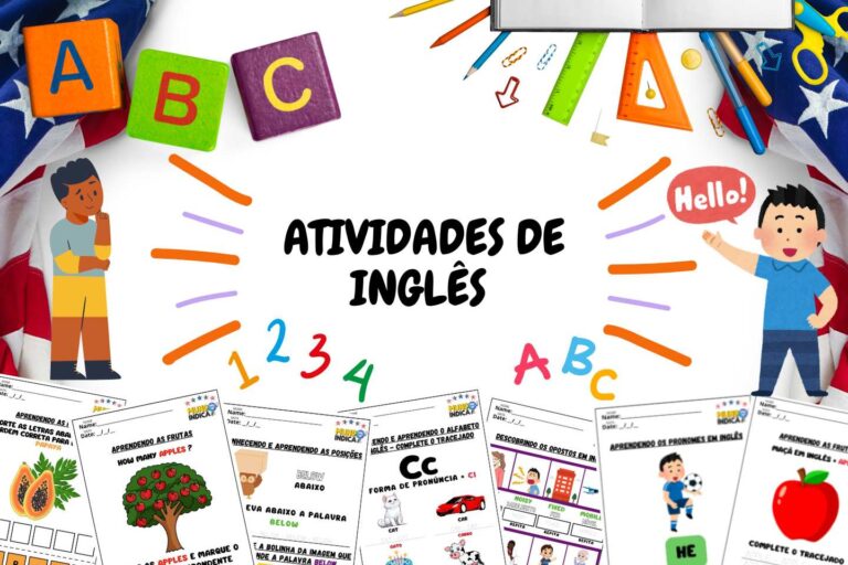 20 Atividades de Inglês para Imprimir