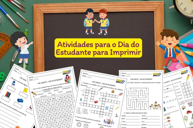 5 Atividades para o Dia do Estudante para Imprimir