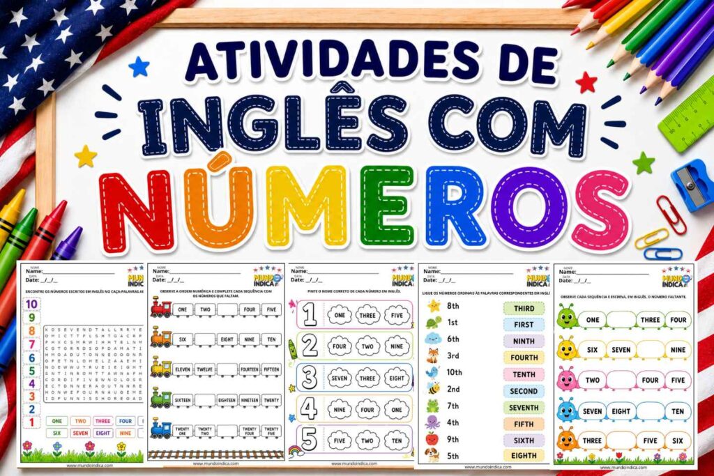 Atividades sobre Números em Inglês para Imprimir