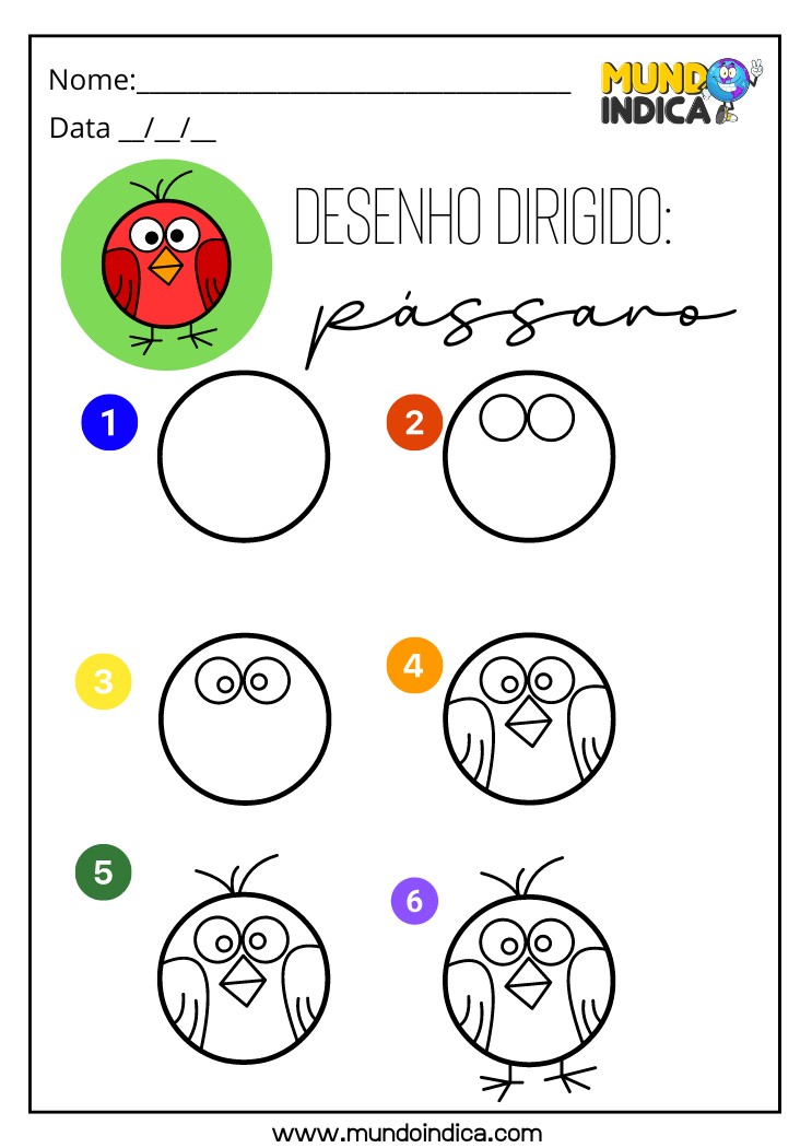 Atividade de Educação Inclusiva com Desenho Dirigido para TDAH para Imprimir