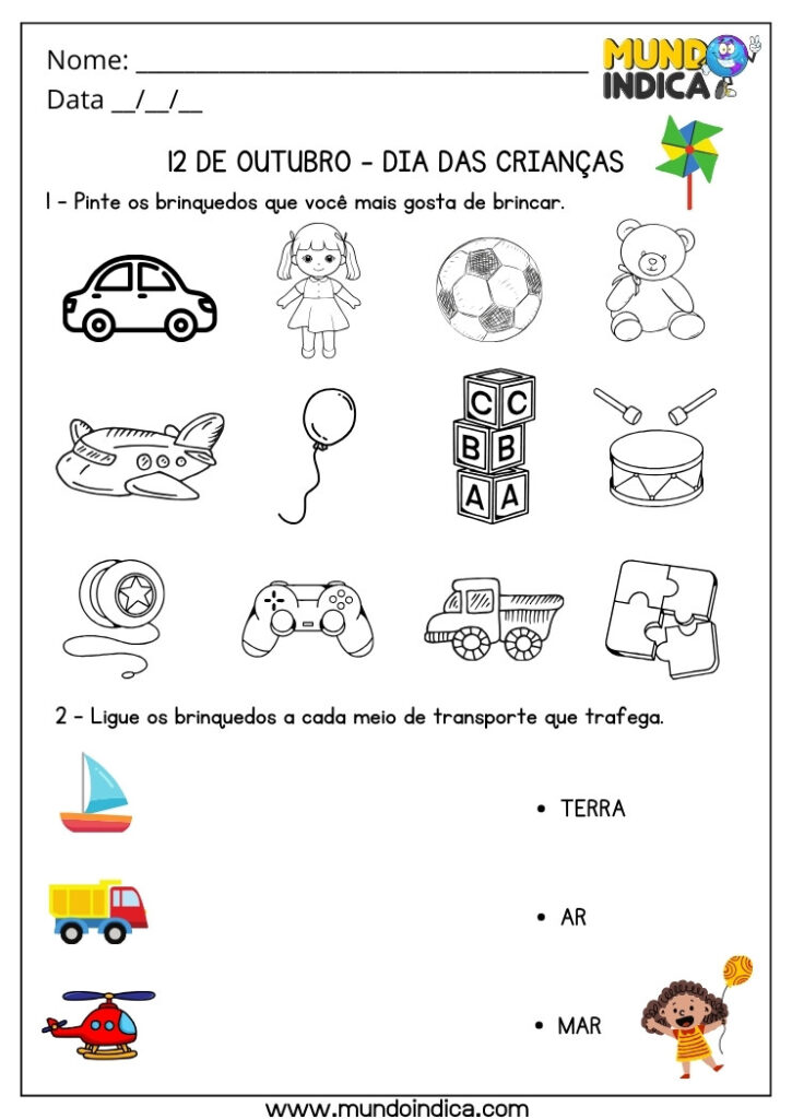 10 Atividades para o Dia das Crianças