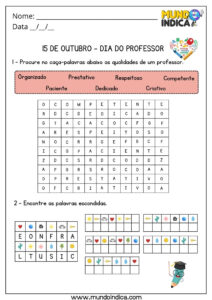 10 Atividades para o Dia do Professor