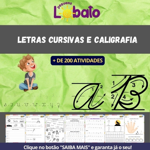 Atividades de Caligrafia e Letras Cursivas em PDF