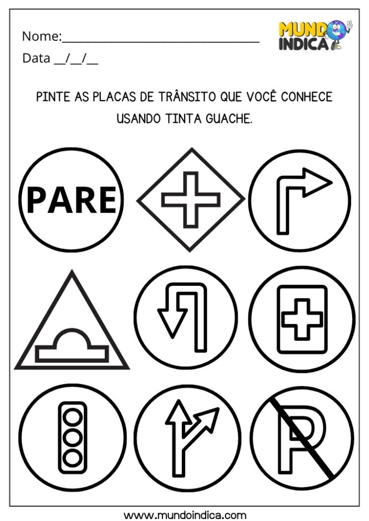 10 Atividades Lúdicas sobre o Trânsito