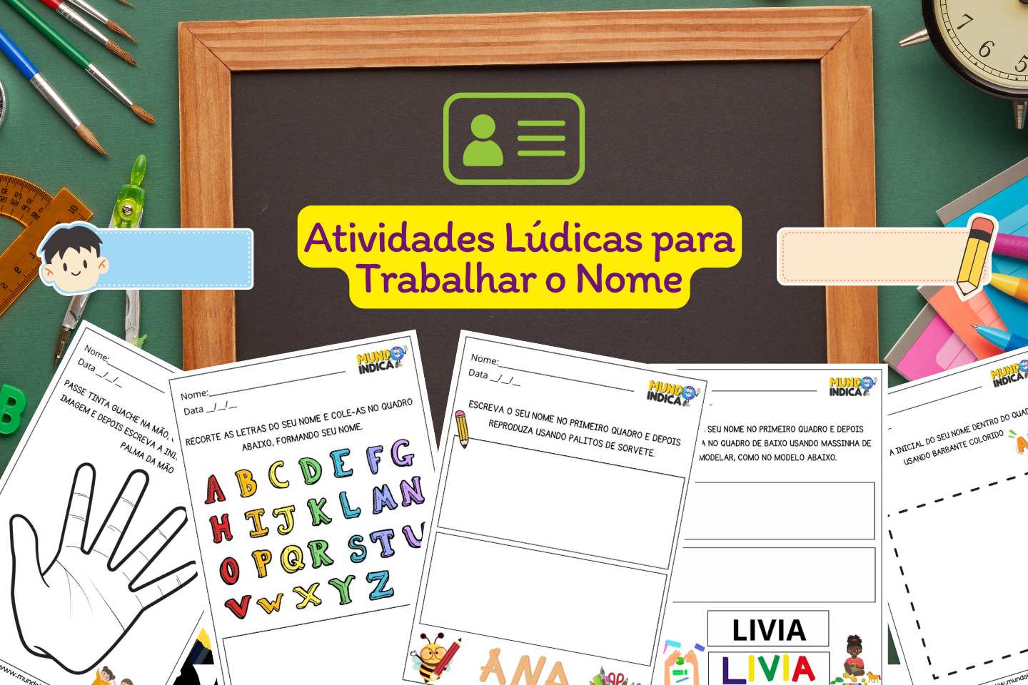 Atividades Lúdicas para Trabalhar o Nome