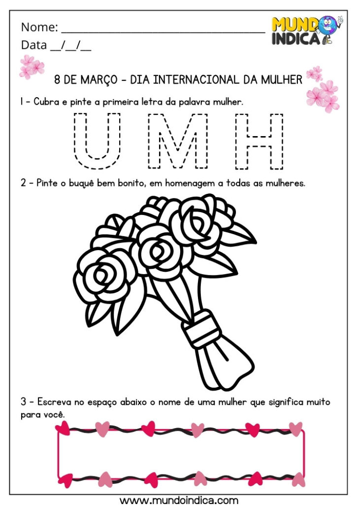 10 Atividades para o Dia Internacional da Mulher