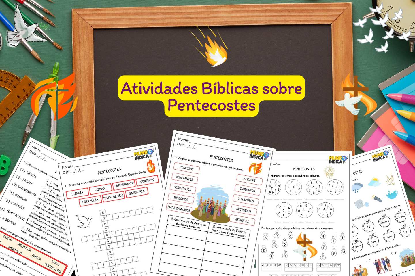 Atividades Bíblicas sobre Pentecostes