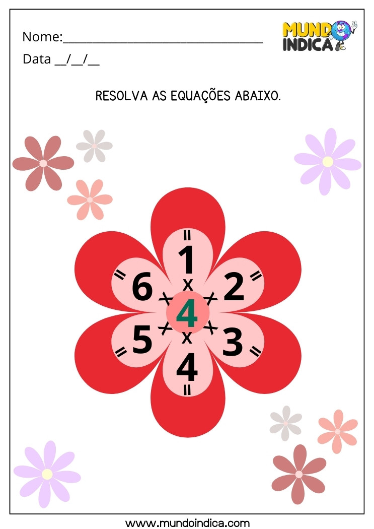 Atividade Lúdica de Multiplicação para Imprimir