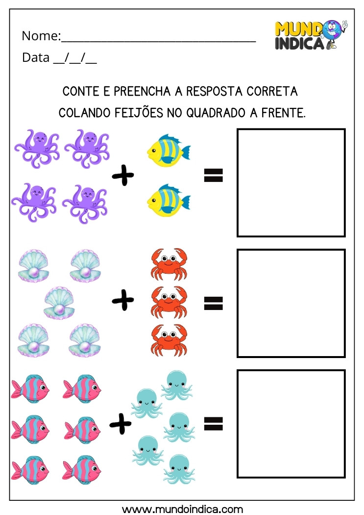 Atividade Lúdica para Educação Infantil de Matemática