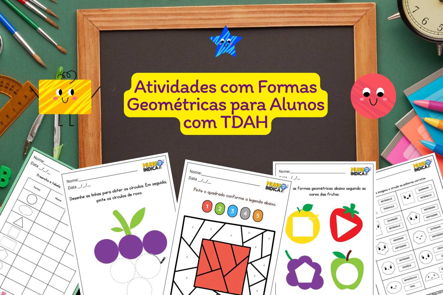 Atividades com Formas Geométricas para Alunos com TDAH