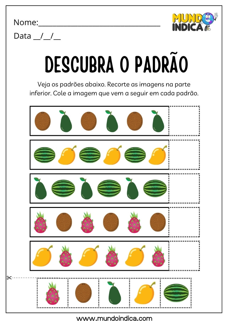 Atividade de Alimentação Saudável com Raciocínio Lógico para Alunos com Dislexia