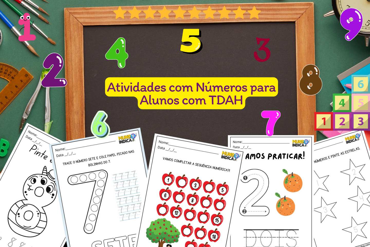 Atividades com Números para Alunos com TDAH